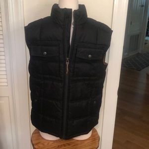 Good fellow Men’s Black and Brown Vest Size Medium NWT